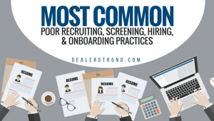 Auto Dealer People Most Common